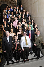 The Kuhns with Rick Cherwitz and Tommy Darwin join the Kuhn Scholars and mentors