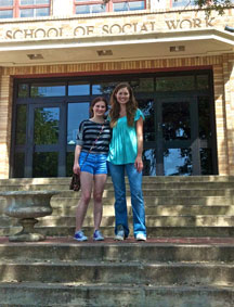 Meghann Flynn on right