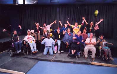 The cast of "Actual Lives" theatre workshop